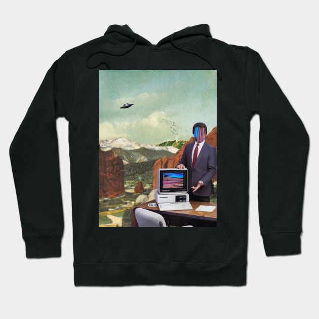 Going Home - Surreal/Collage Art Hoodie by DIGOUTTHESKY